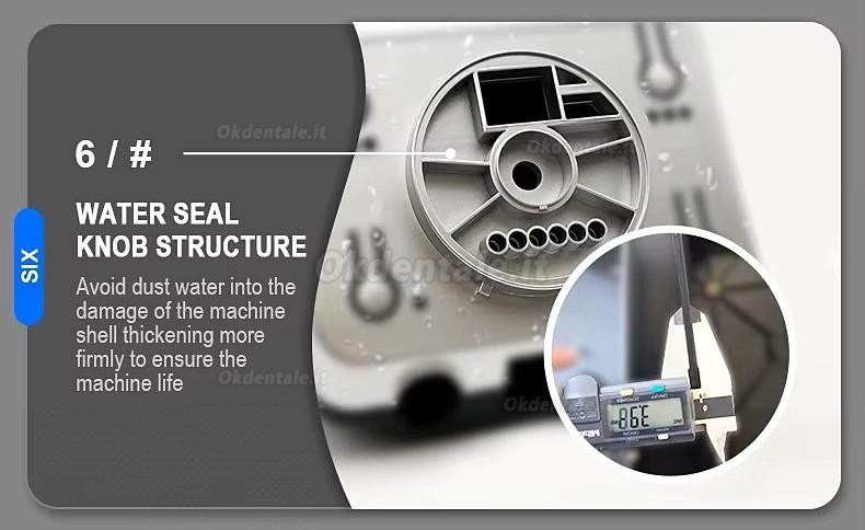 Micromotore laboratorio odontotecnico GONGYU G500 con manipolo da 50000 giri/min e pedale di controllo